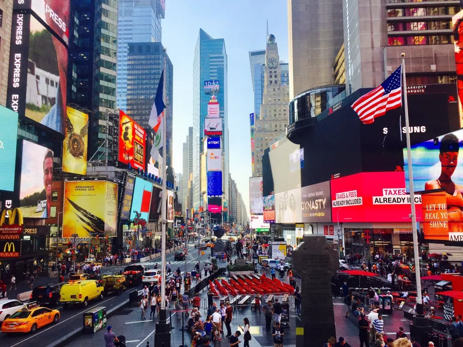 Times Square om dagen