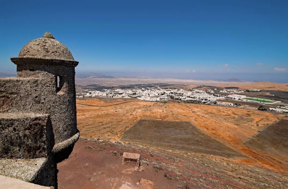 Udsigt over Teguise fra slottet