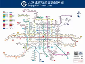 Kort over Beijings undergrundsbane