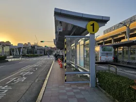 City bus stop