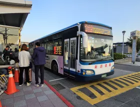 City bus at Songshan Airport