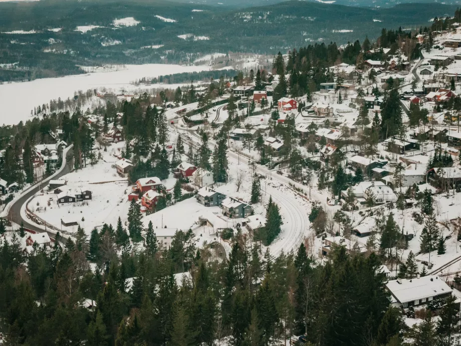 Nordisk landskab i udkanten af Oslo