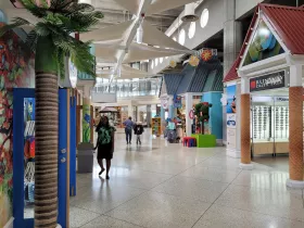 Shops in the transit area