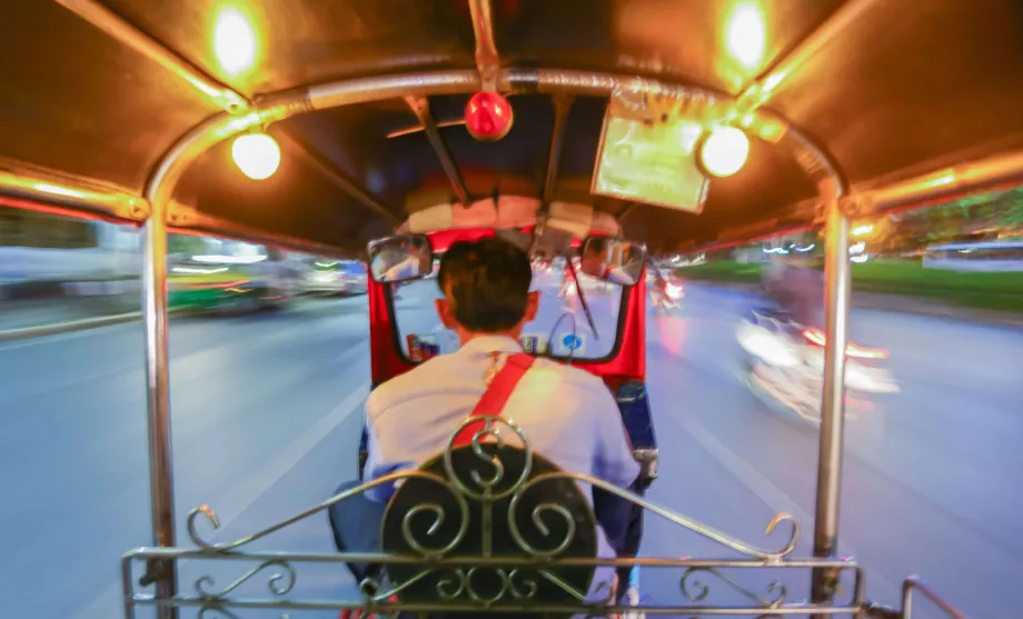 Tuktuk i Thailand