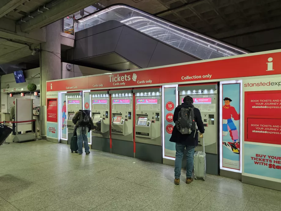 Ticket machines at the train station