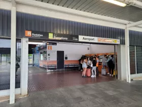 Entrance to the station at Terminal 2