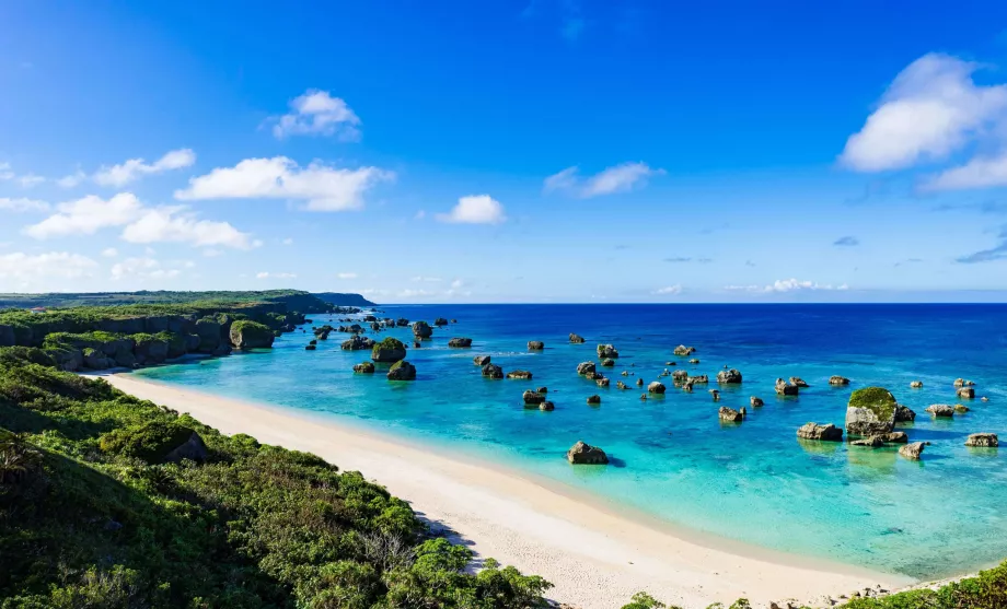 Strand i Okinawa