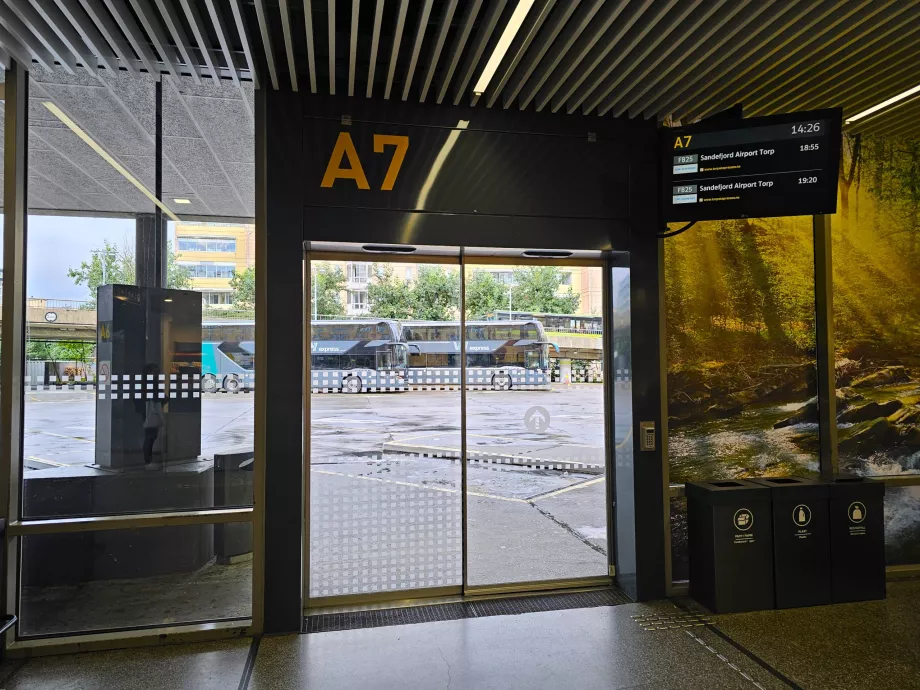 A7-stop ved Oslo centrale busstation