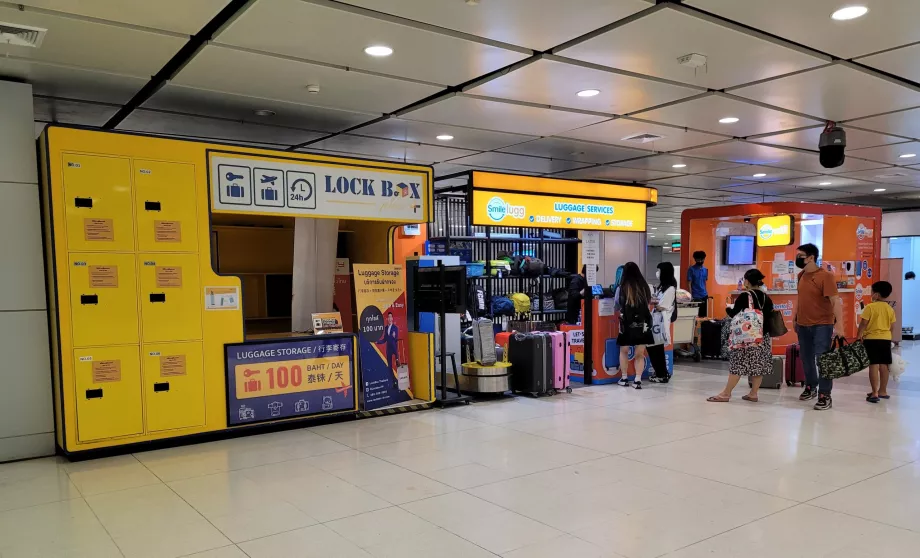 Luggage lockers at the train station