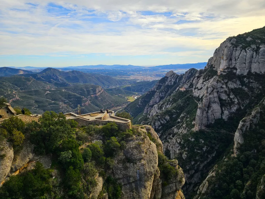 Udsigt fra Montserrat-klosteret