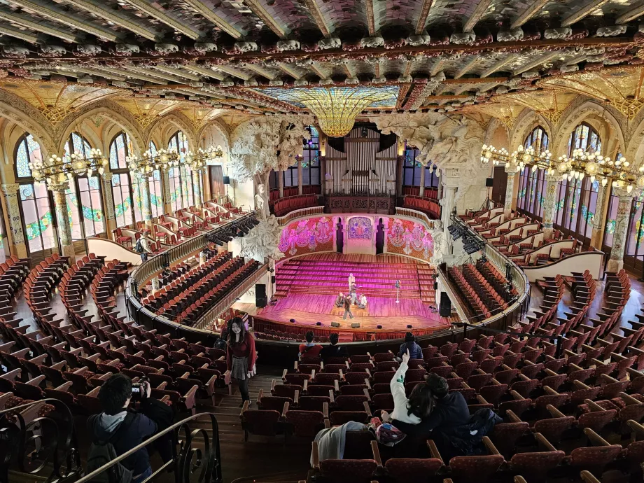 Palau de la Música Catalana, interiør