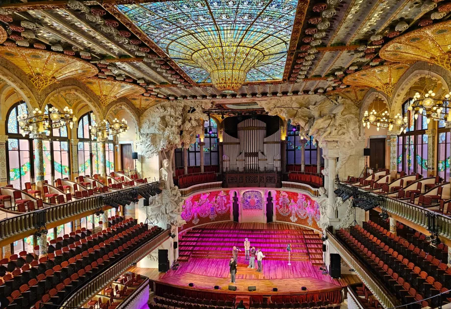 Palau de la Música Catalana, interiør