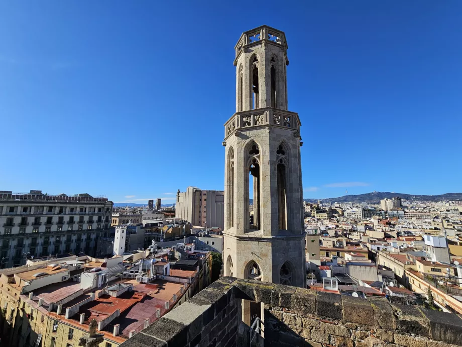 Udsigt fra taget af Santa Maria del Mar-kirken