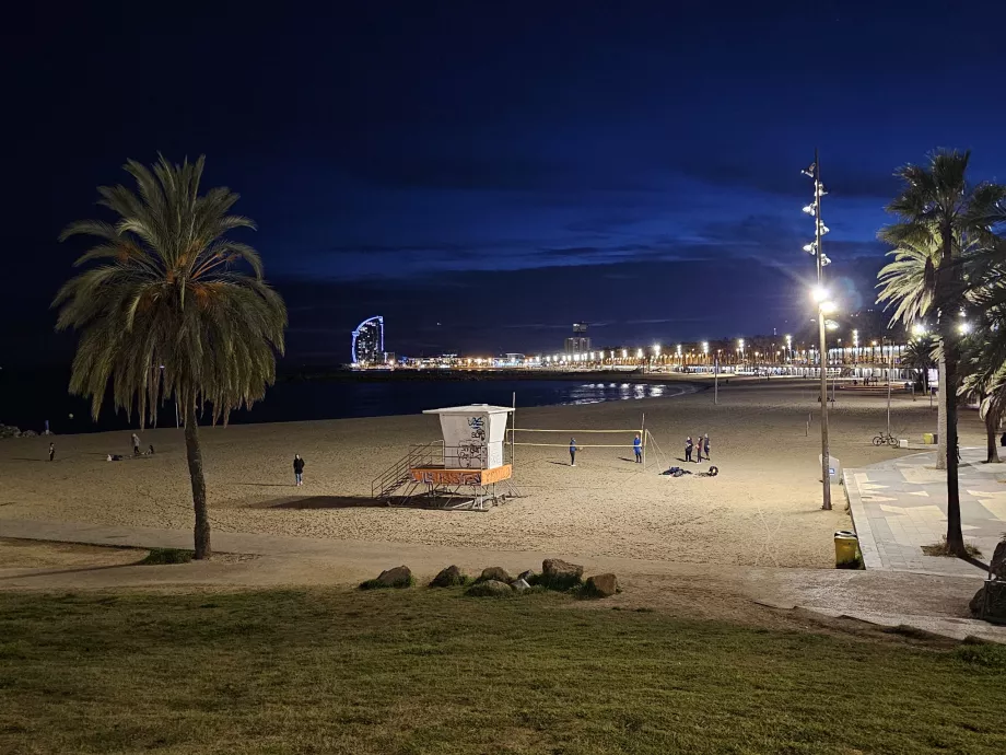 Barceloneta natstrand