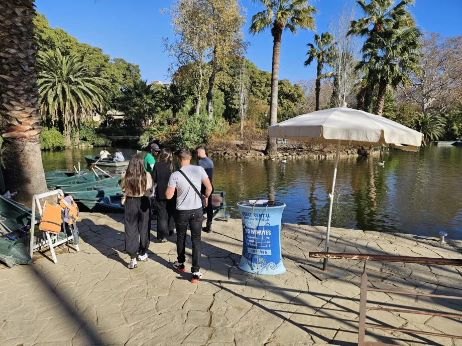 Bådudlejning, Parc de la Ciutadella