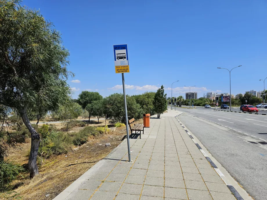 Busstoppested på Cypern