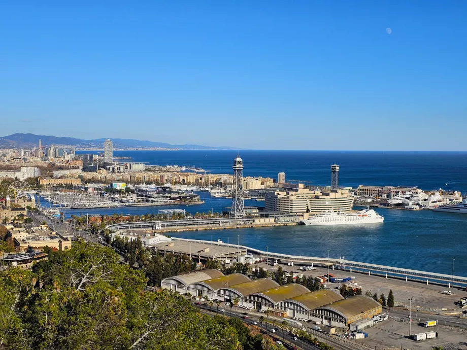 Udsigt over Barcelona fra Montjuïc Park