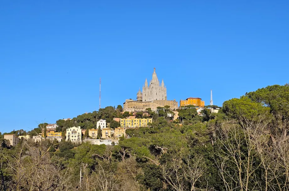 Udsigt over Tibidabo-kirken