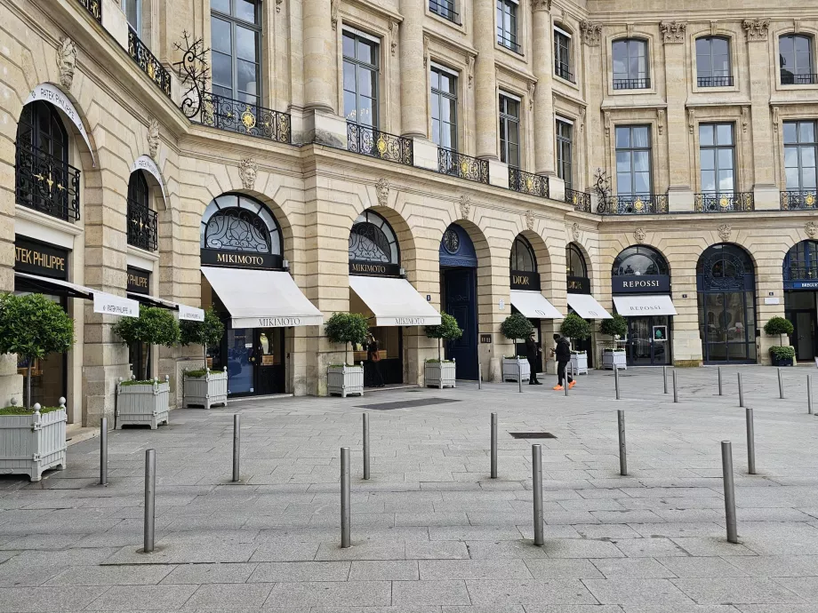 Luksusbutikker på Place-Vendôme