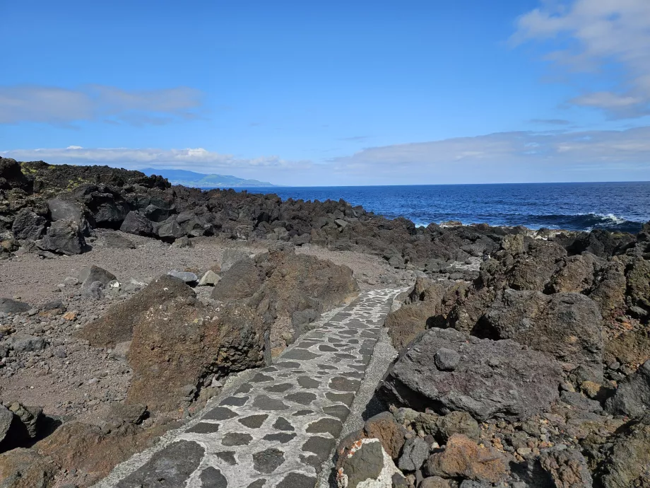 Lajido, vejen til Piscinas naturais