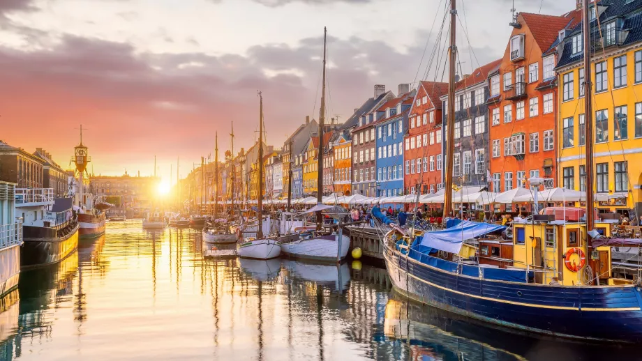 Solnedgang Nyhavn