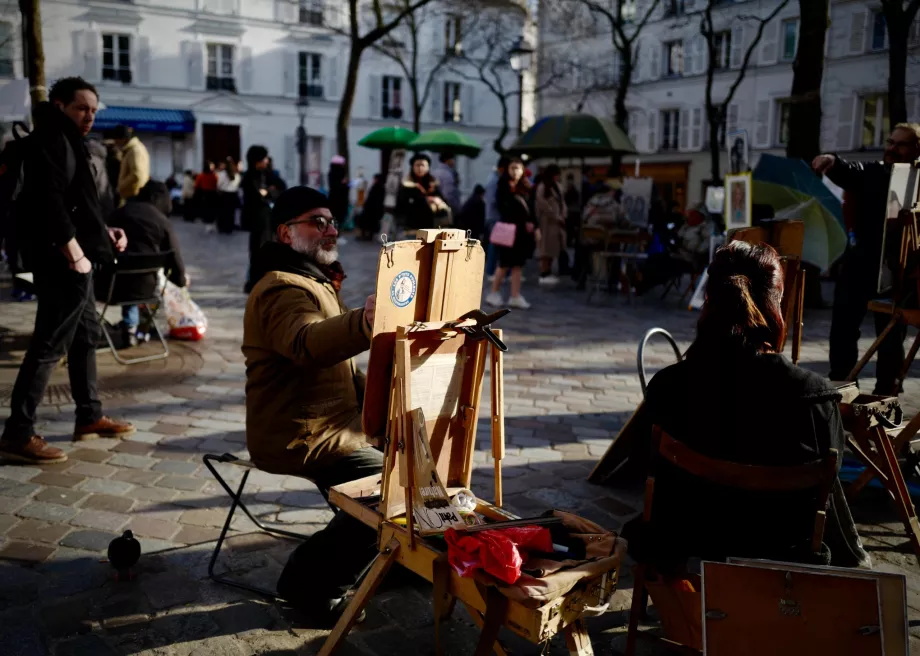 Kunstnere i Montmartre