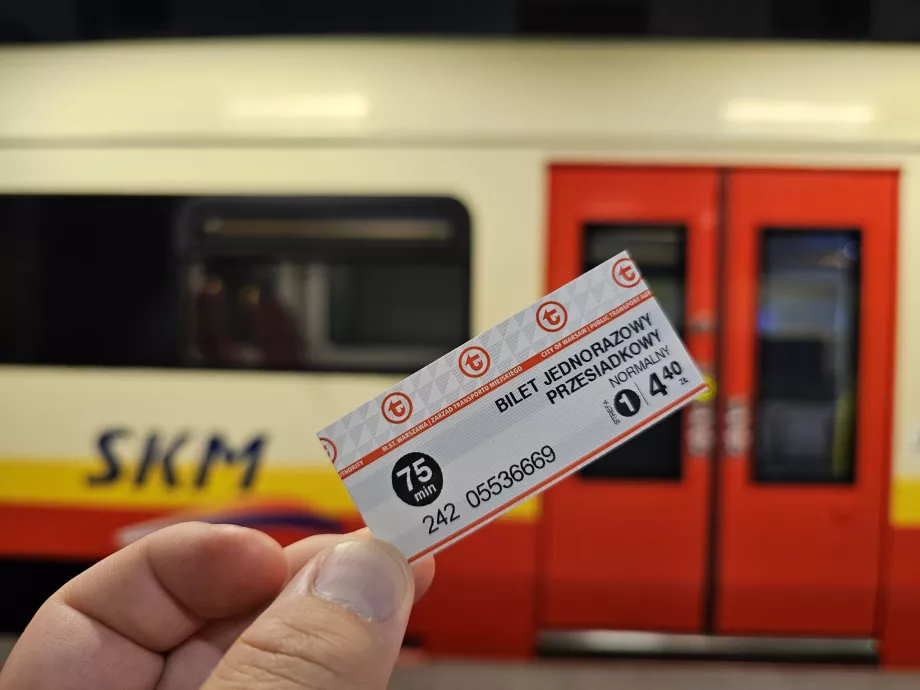 Billet til Skm-tog, metro, sporvogne og busser (skal markeres i validatoren)