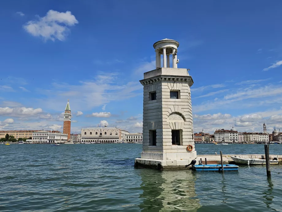 Udsigt over Venedig fra øen San Giorgio