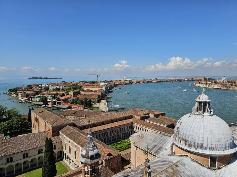 Udsigt fra San Giorgio til øen Giudecca