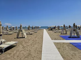 Betalt strand på Lido di Venezia