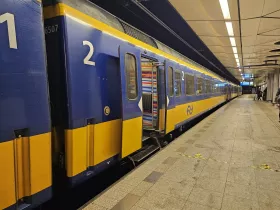 Train at "Schiphol Airport" station