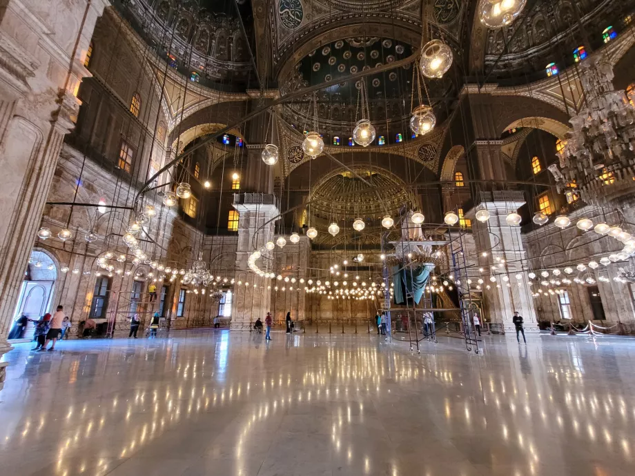 Interiør af Muhammad Ali-moskeen, Cairo Citadel