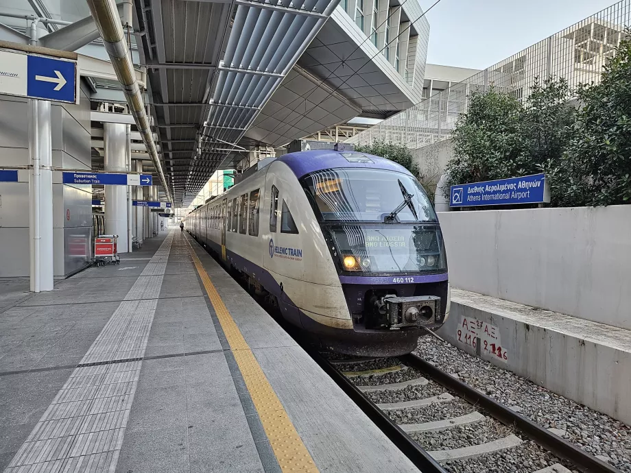 Suburban train, ATH airport