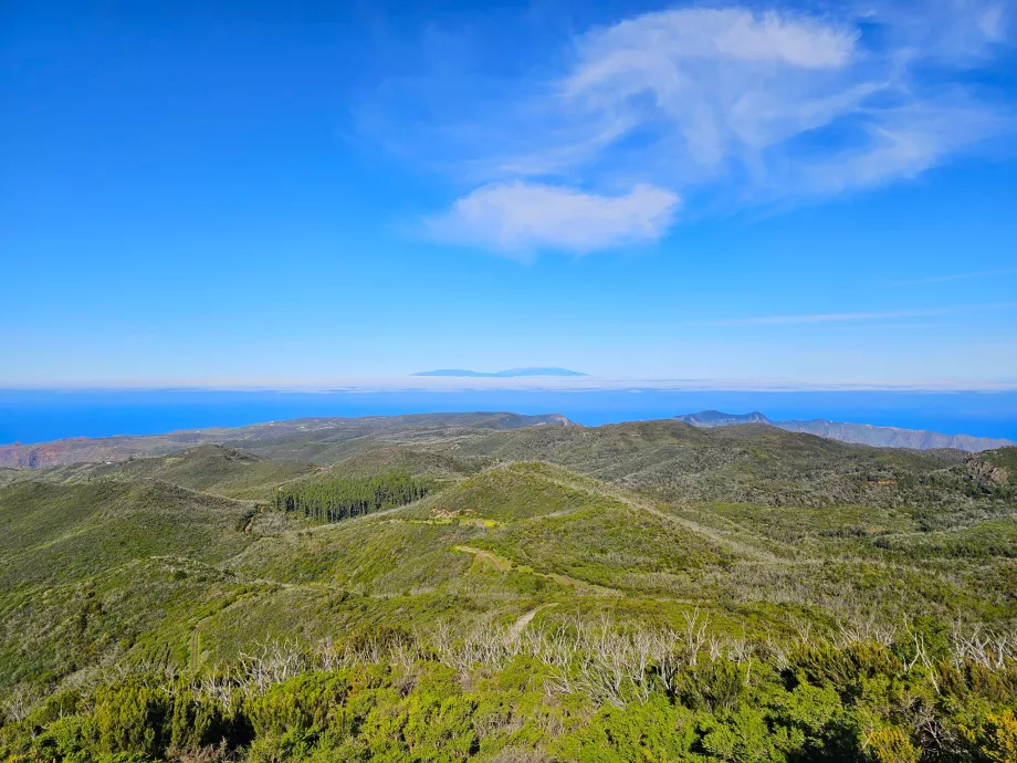 Udsigt over øen La Palma fra Alto de Garajonay