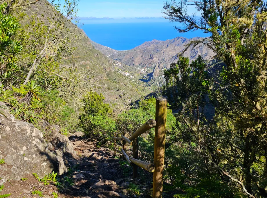 Udsigt fra El Cedro-Hermigua-stien