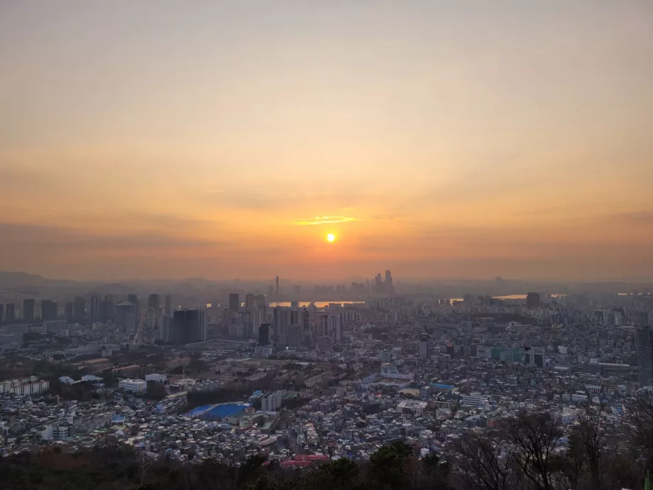 Udsigt fra Namsan-bakken