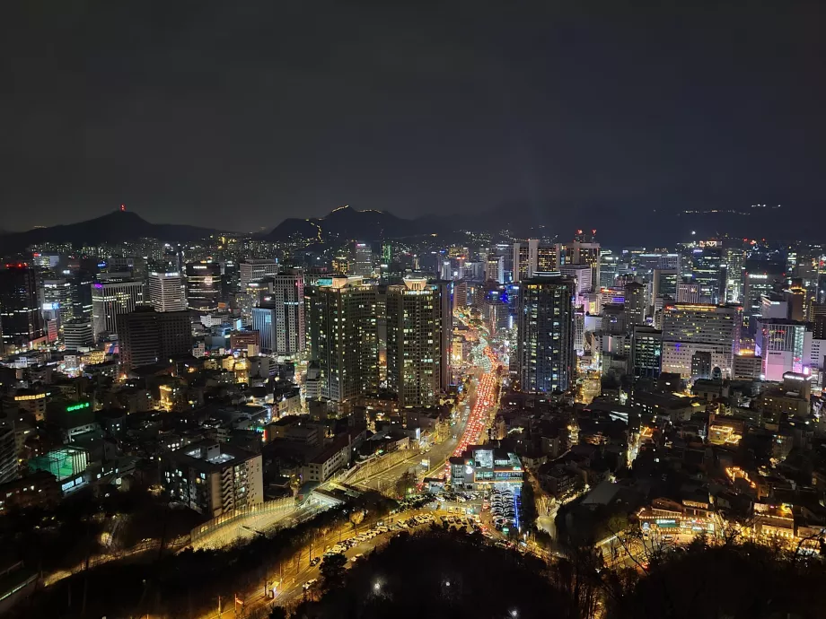 Udsigt fra Namsan-bakken