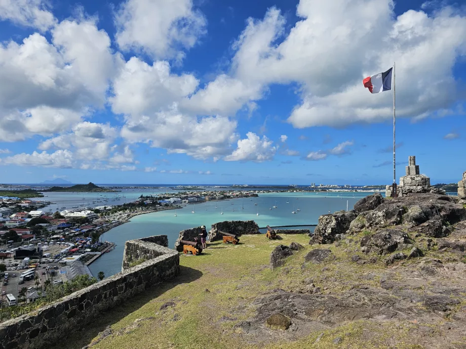 Udsigt fra Fort Louis, Marigot