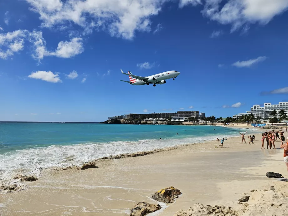 American Airlines på SXM