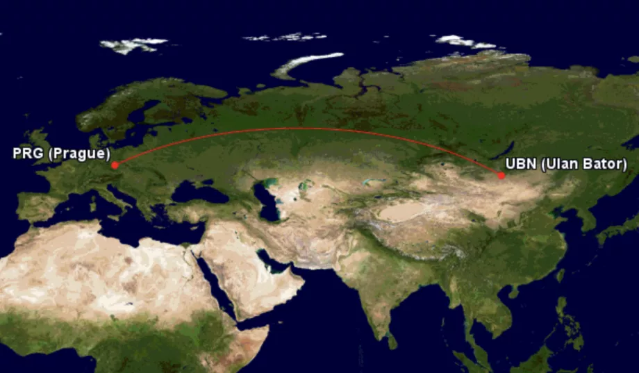 Ny Eznis Airways-rute fra Prag til Ulaanbaatar