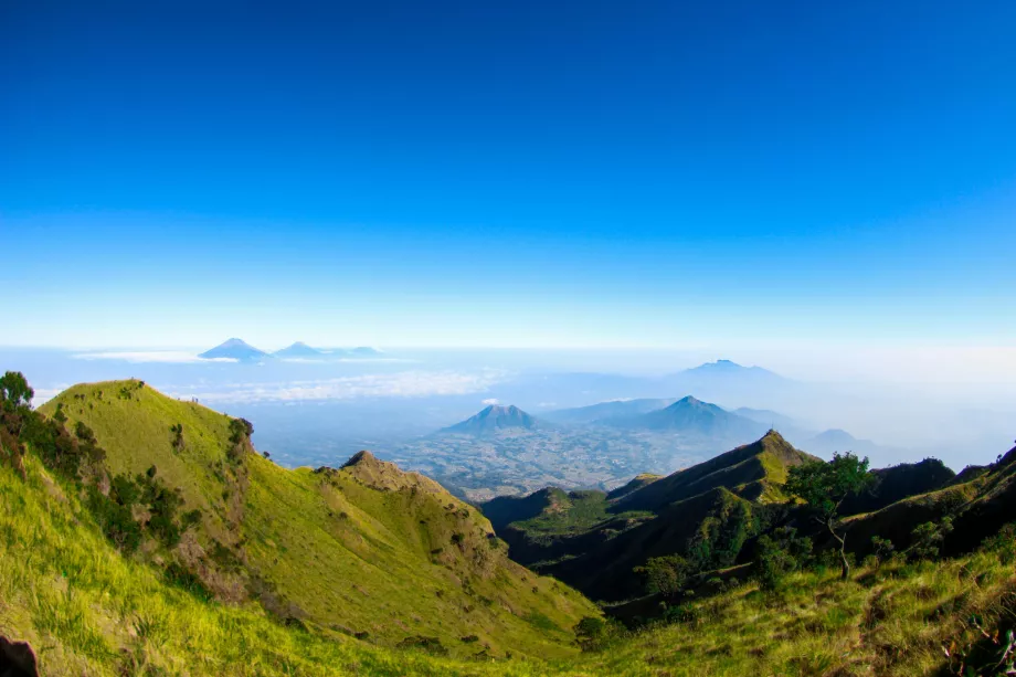 Udsigt under bestigningen af Mount Merbabu