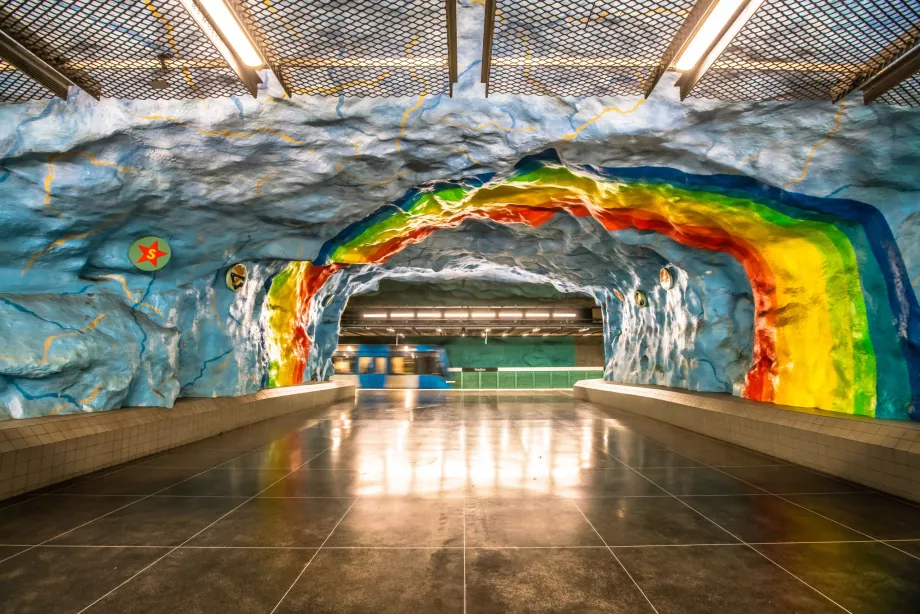 Den kunstneriske metro i Stockholm