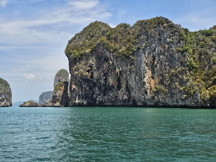 Klippeformationer på Railay