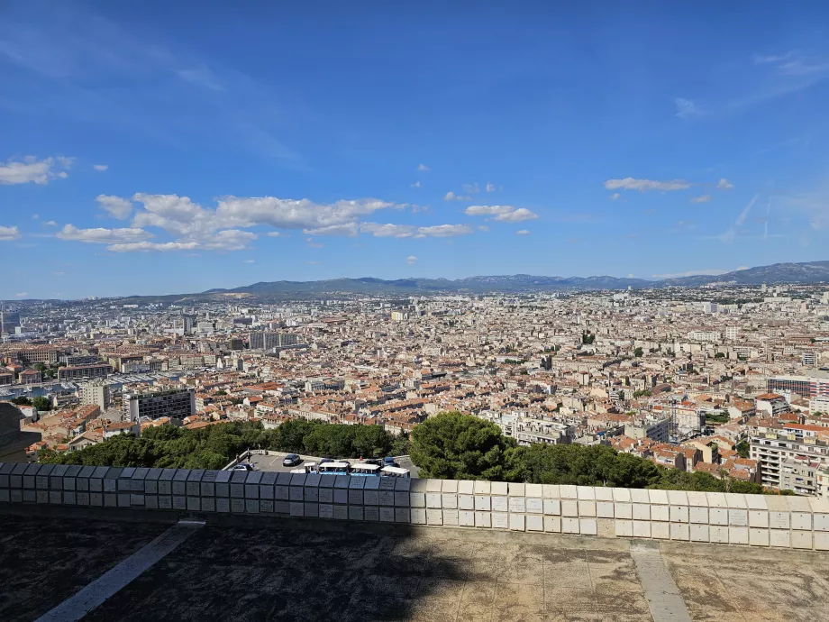 Udsigt fra Notre Dame de la Garde