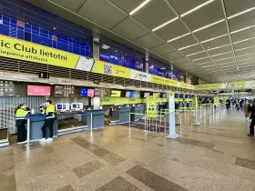 Check-in airBaltic i Riga RIX Lufthavn