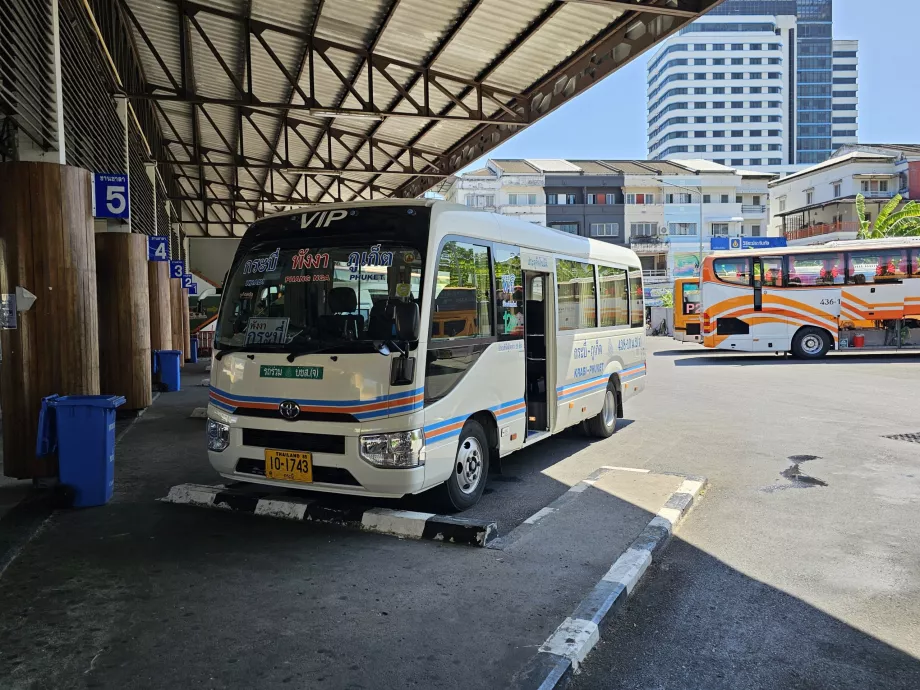 Bus til Krabi fra busterminal 1, Phuket by