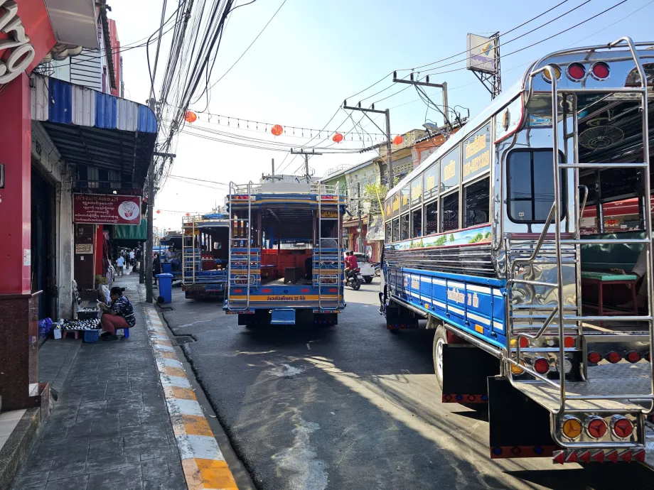 Busstation, Blå Bus, Phuket By