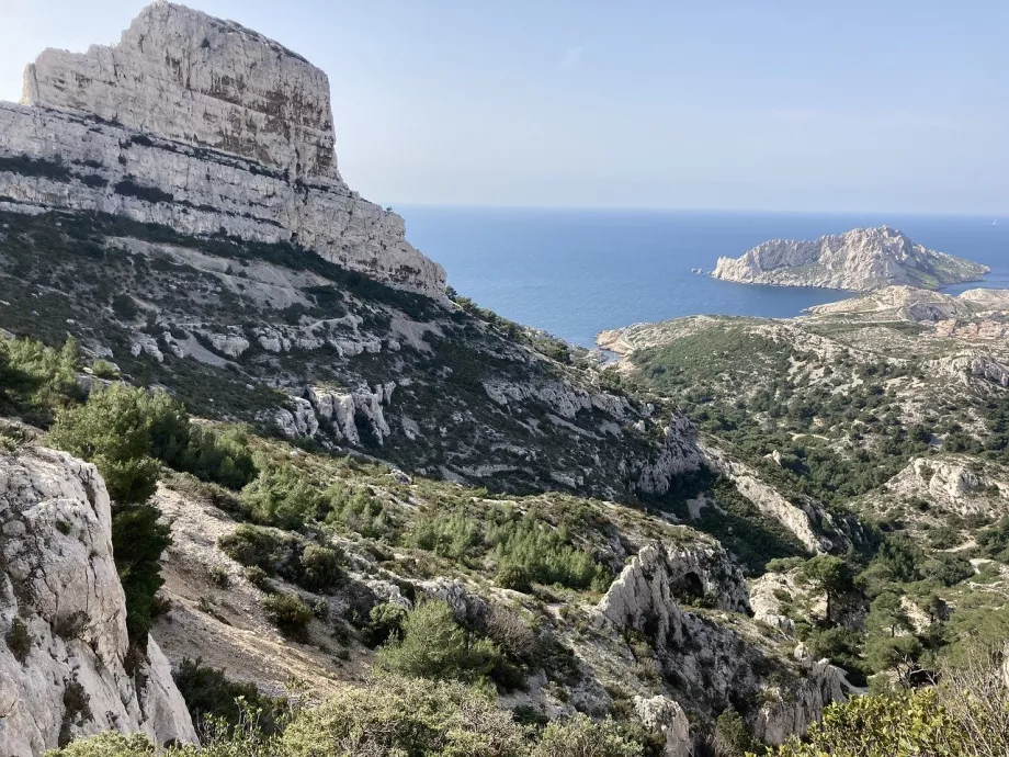 Udsigt over Calanques