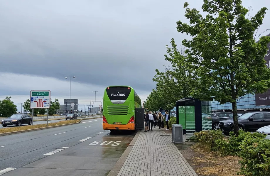 Long-distance bus stop