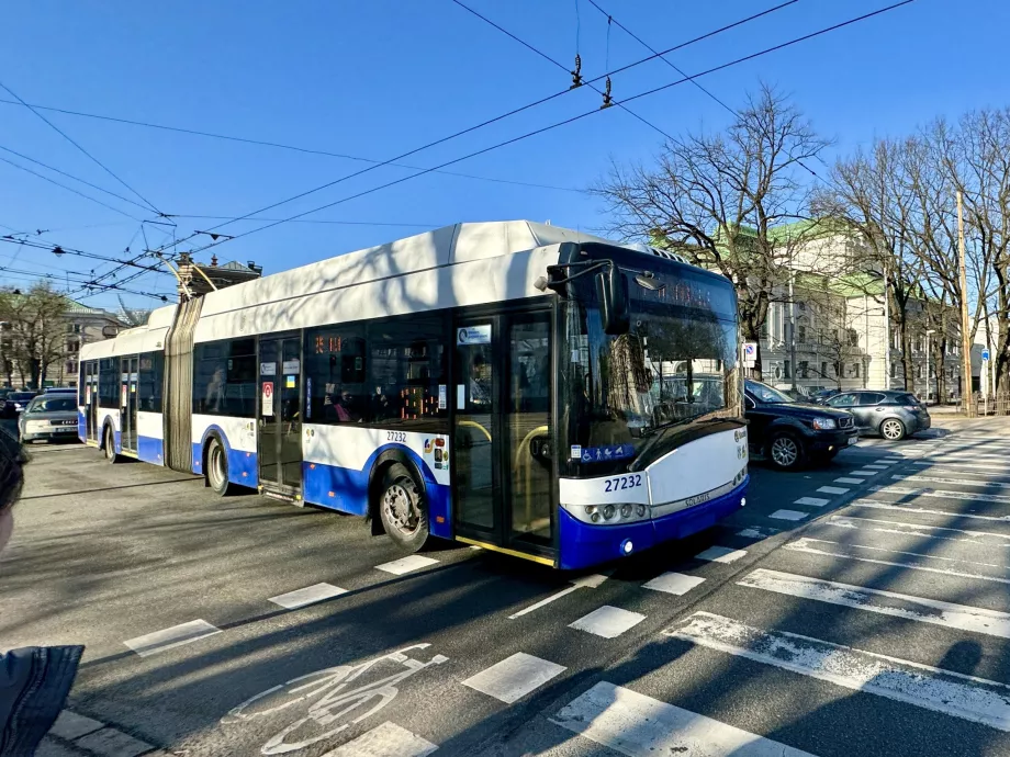 Trolleybus i Riga